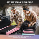 FUNMILY Smallest Walking Pad with 5% Incline, 2 in 1 Under Desk Treadmill for Home Office, 2.5 HP Mini Compact Walking Treadmill