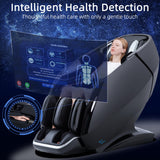 Alfine Genuine Leather 4D x 3D Massage Chair – Dual Mechanism Full Body Recliner with Flexible 172°SL Track，Smart Health Detection, OTA Cloud Upgrade, APP & AI Voice Control, 20+5 Custom Programs
