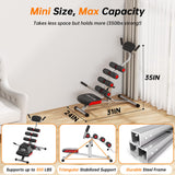 seanleecore Inversion Table for Back Pain Relief, Heavy Duty Back Stretcher with 3-Point Support System, 350LBS Weight Capacity Foldable Spinal Decompression Equipment for Home Gym