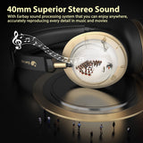 Earbay 5.3 Bluetooth Headset with USB Dongle & Noise Canceling Mic, Wireless Headset with Mic for Work, 50Hrs Playtime Wireless Headphones with Charge Dock & Mic Mute, for PC/Laptop/Phone/Teams/Zoom
