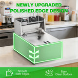 2500W Commercial Deep Fryer With Basket, 11.5QT/11L Single Tank Electric Fryer, Adjustable Temp 140-392°F, Fast-Heating Countertop Oil Fryer for Restaurant & Home Use, Stainless Steel