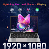 NIMO 15.6 IPS FHD-Laptop, 16GB RAM 1TB SSD Intel Pentium Quad Core N100, Computer with Backlit Keyboard Fingerprint (Beat to i3-1115G4 Up to 3.4GHz) Laptops for Student, Win 11 Red