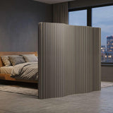 Portable Folding Room Dividers - Grey Partition Panels for Office, Studio, Dorm, and Store - Easy Setup, Space-Saving, Ideal for Privacy, Exhibits, Events, and Room Separation