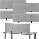 4 Pack Acoustic Desk Divider Soundproof Desk Privacy Panel Freestanding Desk Partitions 47.3" x 16" (Light Gray) Yaomiao