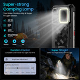 LAGENIO Rhino 1 Pro Android 16 Rugged Smartphone, 12000mAh Battery, 130dB Loudest Dual Stereo Speakers, 24GB+256GB 64MP Rear Camera 6.9" Tough Phone, Built-in 400 Lumens Camping Light, 4G/NFC/eSIM/OTG