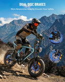 OUXI V8 Mini Ebike for Teen Youths, Peak 1000W MAX 20MPH, Class 2 Ebike