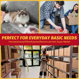 PACKKA Heavy Duty Packing Tape for Moving Boxes and Packaging Supplies, 6/12/18/24 Rolls Clear Moving Tape with Dispenser and Utility Knife, 1.89in. X65yd, Mailing and Moving Supplies (18)