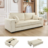 RENDGO Convertible Sleeper Sofa Bed, 91" Pull Out Couch