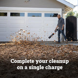 WORX Nitro Cordless Leaf Blower, Electric Blower with 410 CFM & 130 MPH with 3.8 Lbs, 4.0 Ah Battery & Charger Included, WG543