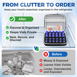 30 Slots Peptide Case for Fridge | Vial Case ｜1ml 2ml 3ml 5ml 10ml Vials