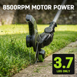 STEELITE 3-in-1 Cordless Lawn Care Kit, Electric Lawn Mower, Trimmer/Edger & Leaf Blower, 21V Brushless, 2 x 4.0Ah Batteries & Dual Chargers for Small Yards