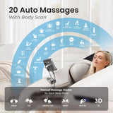 Titan eCabin 3D l by Osaki l Full Body Massage Chair l Intelligent Health Detection l Fatigue Recovery l SL Track l 2 Stage Zero Gravity Reclining l Bluetooth Speakers (Taupe)