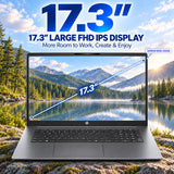 HP OmniBook 17.3" FHD IPS Laptop, Intel Core Ultra 7, Next-Gen AI PC, 32GB DDR5 RAM, 512GB PCIe SSD, Wi-Fi 7, Backlit Keyboard, 1080P Webcam, Windows 11, Laptops for Business & Home Office