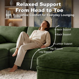 NABUMI 107'' Modular Sectional Sofa with Storage, Oversized Boneless Couch