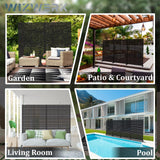 6FT Outdoor Metal Privacy Screen – Decorative Privacy Fence and Room/Garden Divider