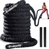 Battle Rope 40FT Battle Rope for Exercise Workout Rope Exercise Rope Battle Ropes for Home Gym Heavy Ropes for Exercise Training Ropes for Working Out Weighted Workout Rope Exercise Workout Equipment