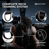 Iron Neck Harness Alpha Plus and Heavy Kit Bundle, Neck Weight Lifting Harness for Strength Training, Posture Correction, Muscle Building, and Pain Relief