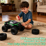 Ufilni 1:24 Waterproof Monster Truck Toys RC Cars: Amphibious Remote Control Car Trucks 4WD All Terrain Off-Road Pickup Toy for 6 7 8 9 10 11 12 Year Old Boys Girls Kids Gifts Presents Green