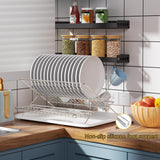 JOKKOL Collapsible Cup Drying Rack, Space Saving Foldable Stainless Steel(304) Mug Holder for Kitchen Counter,Compact 5-Glass Cup Rack Metal 3-Tier Large Capacity
