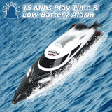 Podleer RC Boat-Remote Control Boat for Adults-High Speed 35+ KPH for Pool-Toys for Ages 8-13 (Black)