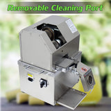 Sugarcane Press Electric Sugar Cane Juicer Press Machine Sugarcane Juice Extractor Ginger with 3 Rollers for Sugarcane Ginger Sweet Sorghum Juicing Extractor Pressing 110V INTSUPERMAI