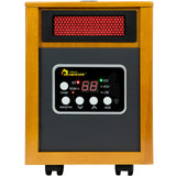 Dr. Infrared Heater DR-968H Indoor Portable Space Heater with Humidifier, 1500-Watt, Cherry