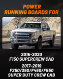 WOLFBOX Power Running Boards for Supercrew Cab 2015-2020 F150