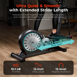 Sunny Health & Fitness Heavy-Duty Smart Elliptical Trainer, 300LB Load Equipment for Indoor Cardio Exercise, Adjustable Resistance for Full-Body Cross Training, Free SunnyFit App Bluetooth Connection Sunny Health & Fitness