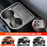 Trash Can for Ford Maverick 2025 2024 2023 2022,Upgraded Rear Trash Bin with Dual Cup Holder