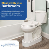 Toilevator Toilet Riser - 3.5" High Toilet Riser Base for Handicap and Elderly, Extra Tall Toilet Seat Elevator, 500 lb Capacity, Easy Install Toilet Seat Riser, Compatible with Standard Toilets