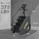 Fitvids Stair Stepper Machine, Commercial Grade Stair Climber with 15 Resistance Levels, Continuous Stair Stepping Machine for Cardio and Lower Body Workouts, LED Screen, Exercise Machine for Home Gym