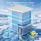 MEPTY 2.05 Cu.Ft Chest Freezer,Top Open Door Deep Freezer with 2 Removable Baskets,7 Adjustable Thermostat,Built-in LED Light,Quiet Energy Saving Freezers for Home,Kitchen,Garage Use