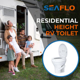 Toilet - Standard Height, Gravity Flush, Foot Pedal SEAFLO