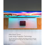 Epson EpiqVision Ultra LS500 Laser Ultra Short Throw Projector, 4000 lumens, 4K PRO-UHD, HDR, Android TV