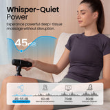 NAPRE 3-in-1 Detachable Massage Gun with Heat,Mini Massage Gun Deep Tissue with Extension Handle,Portable Handheld Percussion Muscle Massager for Back/Neck/Body,Small & Quiet,5 Heads,Mothers Day Gifts