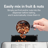 Premium Dough & Bread Maker Machine with Auto Fruit and Nut Dispenser, 2 lb. Loaf Capacity, 21 Programmable Settings Hamilton Beach