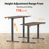 Agilestic Electric Standing Desk, 60 x 24 Inches Height Adjustable Desk, Sit Stand up for Work Office Home