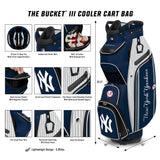 Atlanta Braves Bucket III Cooler Cart Golf Bag Team Effort