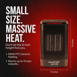 EdenPURE GEN70 Portable Infrared Heater and Cooler – 950W PTC Infrared Heat, Oscillating Swivel Fan, 2 Heat Settings + Cooling - Safe for Pets Kids, Personal Space Compact for Desk, Bedroom or Travel