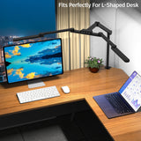 Transformable LED Desk Lamp, 41.5" Large Architect Desk Lamp with Clamp, 3 Light Bars Desk Light for Home Office EPABINA