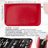 12 piece manicure pedicure grooming kit set for professional 3 Swords Germany