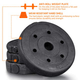 Yaheetech Adjustable Dumbbells Weight Set - 66LB Dumbbell Weights Exercise & Fitness Equipment w/ 4 Spinlock Collars & 2 Connector Options for Women & Men Gym Home Strength Bodybuilding Training Yaheetech