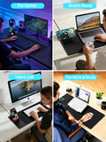 Mouse Pad with Magnetic Wireless Charging & Adjustable Phone Stand