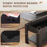WLIVE Morden Lift Top Coffee Table for Living Room/Dining/Office, Black