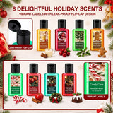 Sacubee 48 Packs Christmas Mini Hand Sanitizer Bulk Travel Size 1fl oz