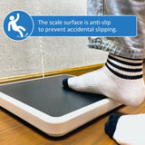 FAFAGLGL Physician Scale(660 lb) ，Medical Floor Scale for Body Weight，KG/LB/LB:OZ Three Units, 12.5" x 12.9" Platform， Heavy Duty Medical Grade Physician Scale in Home, Hospital and Weight Loss