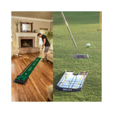 Indoor Golf Putting Mat with SKLZ True Line Putting Alignment Mirror - Improve Accuracy and Consistency Training Kit SKLZ