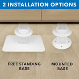 Mount-It! Anti-Theft iPad Tablet Floor Stand Kiosk with Literature Holder