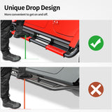 OEDRO Paintable Running Boards Fit for 2007-2018 Jeep Wrangler JK 4 Door