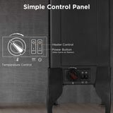 TURBRO Suburbs TS17 Compact Electric Fireplace Stove, 18” Freestanding Stove Heater with Realistic Flame - CSA Certified - Overheating Safety Protection - for Small Spaces - 1400W